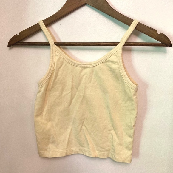 Arq + Dazed But Amazed collab Cropped Tank Top in Yellow size small - Picture 4 of 4